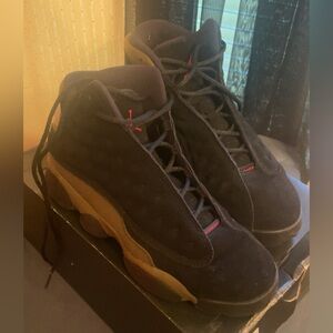Army Green and Black Jordan 13s